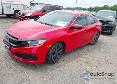 2020 Honda Civic Sport из США, поврежденный, VIN 2HGFC2F83LH509396